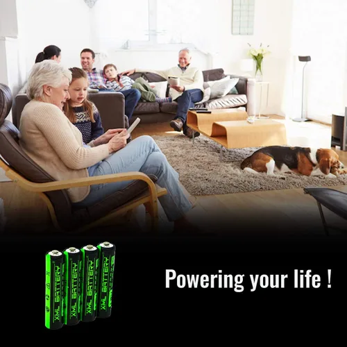 Vista 7 de (4 unidades) 1.2v 1100mAh AAA Ni-MH batería recargable de baja autodescarga para luces solares, más