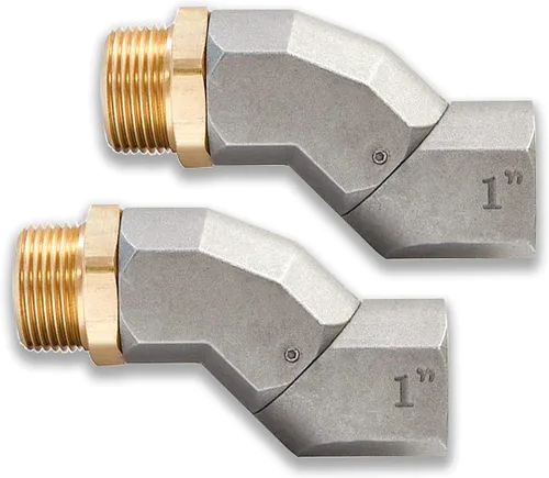 Vista 10 de (3/4 pulgadas NPT, 1 unidad) Manguera de combustible giratoria 360 Conector giratorio para bomba de transferencia de combustible, boquilla