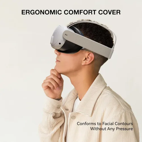 Vista 8 de APEXINNO VR Silicone Face Pad Cover and Anti-Leakage Nose Pad and Breathable Face Cover for Meta Quest 3 Oculus 3 Accessories