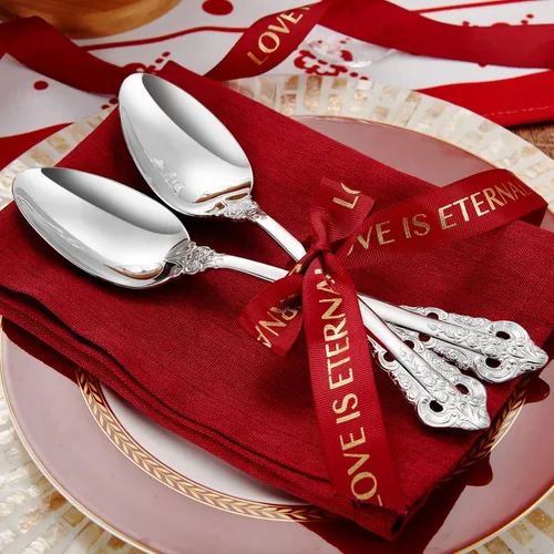 Vista 3 de KEAWELL Cuchara grande de servicio de 2 piezas, acero inoxidable 18/10, cuchara de servir fina y grande, cucharada resistente, apta para plateado