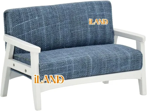 Vista 8 de iLAND Juego de sofá de casa de muñecas y sofá en miniatura con mini cojines de pata de gallo, muebles de casa de muñecas en escala 1/12 para sala