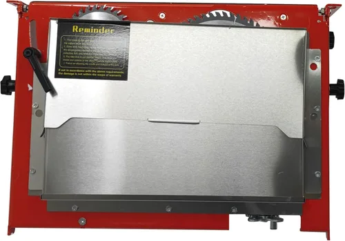 Vista 9 de Sierra de mesa con soporte para cortar madera con altura de hoja ajustable para fabricación de muebles, carpintería plegada y corte diagonal de 45°