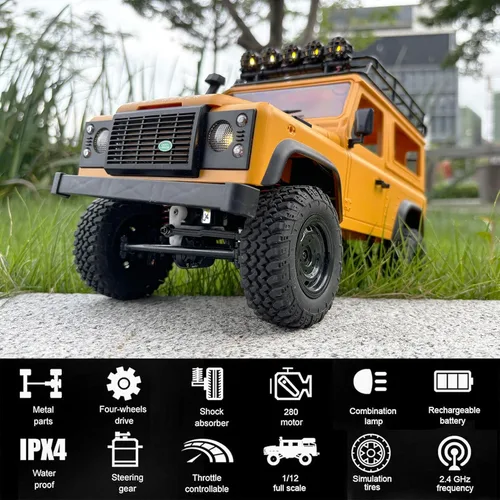 Vista 4 de Camión de control remoto WPLDEWAN 1/12 RC Crawler MN98 Off Road