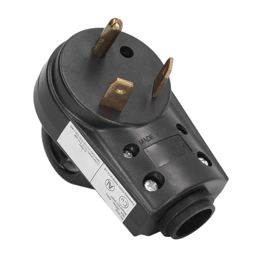 Vista 2 de Enchufe RV 30A Rv Plug Macho Reemplazo 3 Prong Conector Eléctrico Con Mango US Plug 125V, Electricalplug