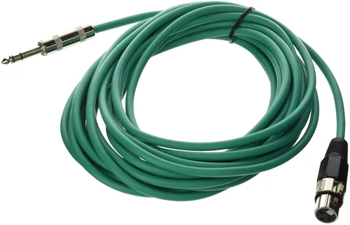 Vista 28 de Seismic Audio - SATRXL-F2 - Cable de conexión XLR verde de 2 pies hembra a 1/4" TRS