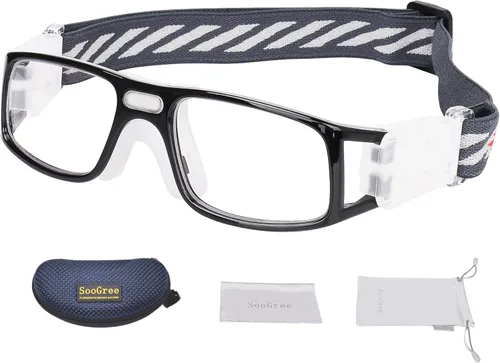 Vista 11 de SooGree - Lentes deportivos para correr, lentes de protección polarizados, anti niebla absorción de golpes con correa ajustable