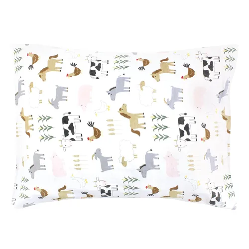 Vista 52 de Hudson Baby Funda de almohada unisex de algodón para bebé, Animal Adventure, talla única