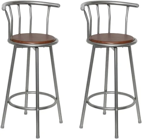 sillas de bar, taburetes de bar, taburetes de bar Juego de 3, mesa de bar, sillas para barra de cocina, taburetes de bar 2 piezas taburete de acero