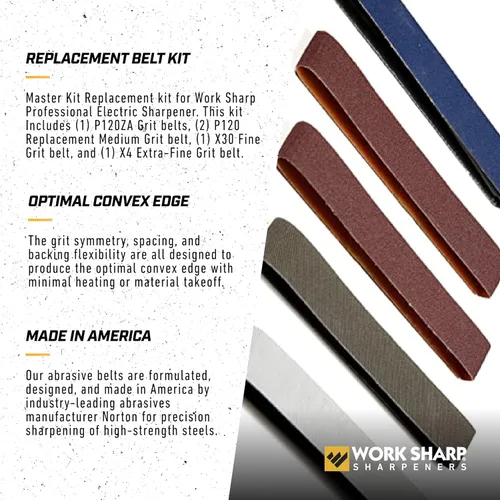 Vista 3 de Work Sharp Kit de cinturón maestro de afilador de cuchillos de cocina eléctrico profesional