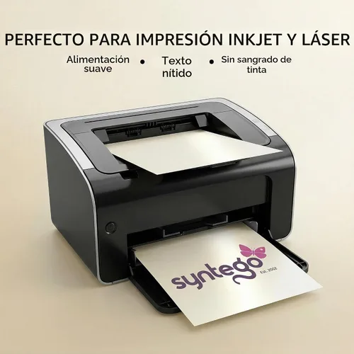Vista 3 de Syntego Papel perlado dorado hielo A4 120gsm doble cara, 10 hojas, origami