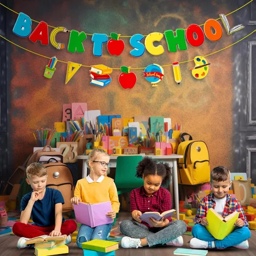 Vista 3 de KatchOn - Letrero enorme de regreso a clases, guirnalda de 10 pies de largo, no requiere armado, decoraciones de primer día de clases para aulas