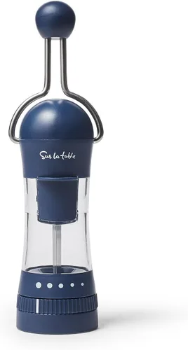 Vista 8 de Sur La Table Molinillo de especias con trinquete de 5 ajustes de grosor, negro