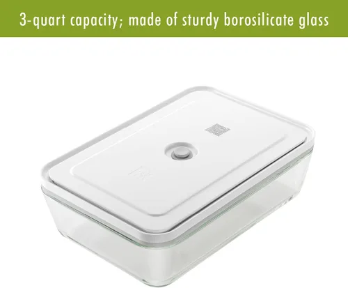 Vista 12 de ZWILLING Fresh & Save - Plato de vidrio para gratinar al vacío, recipiente hermético para almacenamiento de alimentos