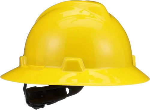 Vista 17 de MSA V-Gard Casco de Ala Completa con Suspensión - Carcasa de Polietileno, Protección Superior contra Impactos y Correas de Corona Autoajustables
