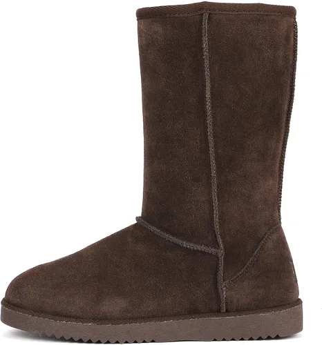 Vista 2 de DREAM PAIRS Botas de nieve de invierno de alta calidad para mujer, cálidas, cómodas, para exteriores, para mujer
