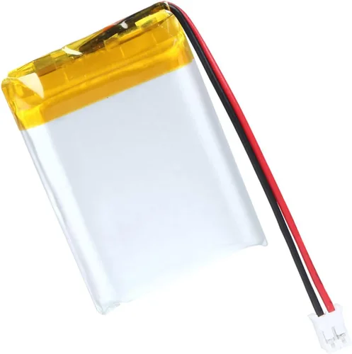 Vista 2 de 803040 Batería Lipo 3.7V 1000mAh 803040 Paquete de Batería de Polímero de Litio Recargable con Conector JST PH2.0mm para Dispositivo Electrónico