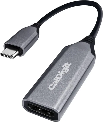 Vista 7 de CalDigit Adaptador USB-C a HDMI 2.0b - 4K 60Hz, soporte de alta actualización, HDR, compatible con Thunderbolt 3/4/5, USB 3.1/USB4 para Apple