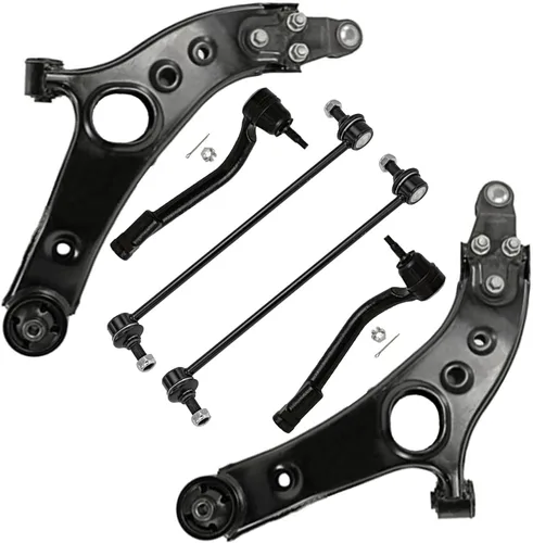 Vista 21 de Detroit Axle - Kit de extremo delantero para Chrysler 300 Dodge Charge 2011-2018 Challenger, 2 brazos de control traseros inferiores, 2 barras