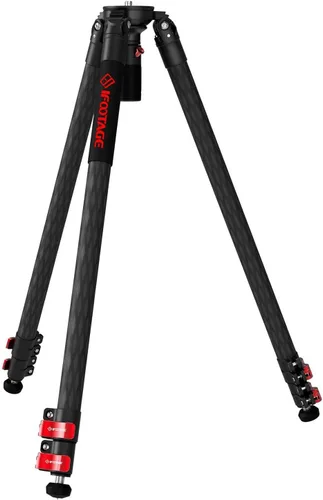 Vista 9 de IFOOTAGE Gazelle - Trípode de viaje TA3B con cabezal de fluido Komodo K3,62/62.0 in Kit de trípode de aleación de aluminio para cámara, teléfono