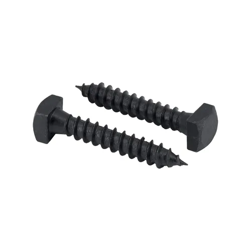 Ruspert - Tornillos cuadrados rústicos, revestimiento resistente a la intemperie, pernos exteriores negros, 1/4 x 1 1/2 pulgadas, (paquete de 25)
