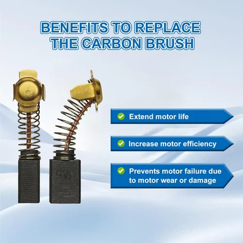 Vista 5 de Paquete de 4 cepillos de carbono N398321 para DWP849 DWP849X DWP849X-B3 DWP849X-BR N398327 N103592 N088403 Accesorios para herramientas eléctricas