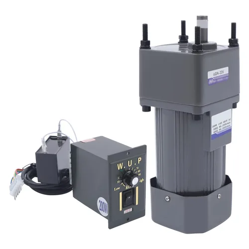 Vista 18 de 15W 10K AC110V 125 RPM Motor reductor de engranajes variable ajustable con controlador de velocidad para la industria