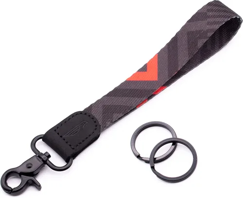 Vista 26 de Llavero de cordón POCKT para muñeca, para hombre y mujer, POCKT, estupendo cordón para las llaves, cartera y para tarjetas, con 2 anillos