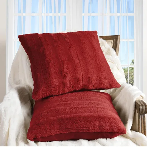 Vista 15 de Cheer Collection Almohadas Decorativas de Piel Sintética - Almohadas Decorativas para Sofá, Almohadas Decorativas para Cama, Almohadas de Acento