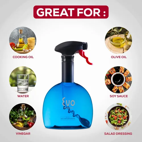 Vista 2 de Evo botella pulverizadora de aceite, sin aerosol, para aceites de oliva de cocina
