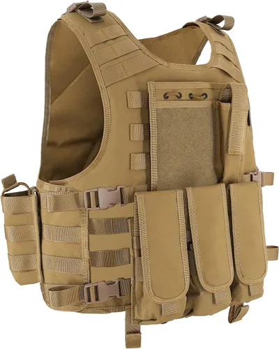 Vista 8 de Chaleco Táctico Chaleco de Airsoft Equipo al Aire Libre para Hombre