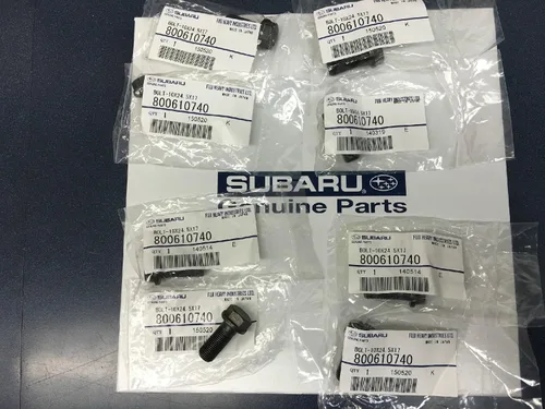 SUBARU Impreza WRX STI OEM 800610740 Juego de tornillos de volante Forester Legacy x8