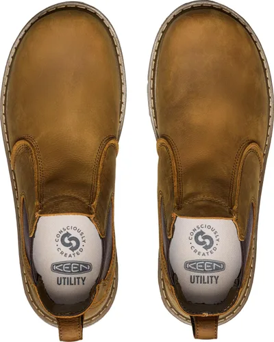 Vista 5 de KEEN Utility Men's San Jose Chelsea Soft Toe 90 Degree Heel Pull On Work Boots