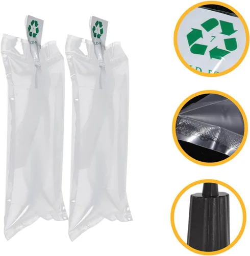 Vista 4 de 100pcs almohadas de aire inflables que embalan bolsas de aire para envío seguro Protección de artículos frágiles Cojines anticolisión para un
