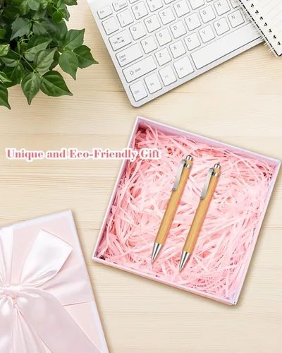 Vista 3 de 200 Uds bolígrafos de bambú a granel de madera de bambú de grabado bolígrafo de madera bolígrafo de regalo personalizable a granel