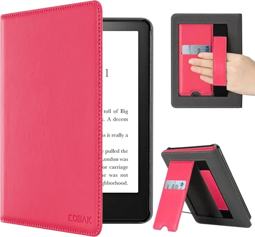Vista 336 de CoBak Funda inteligente para Kindle Paperwhite de 6.8" de 11ª generación 2021 con función de encendido automático, ligera, delgada, de piel **Salvia