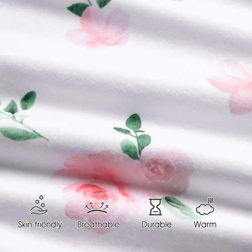 Vista 5 de david's kids Saco de dormir de micro forro polar para bebé de 0 a 6 meses, mantas suaves para bebé con cremallera de 2 vías, paquete de 2 cómodos