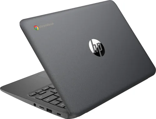 Vista 4 de HP Chromebook Principal, pantalla HD de 11.6 pulgadas (1366 x 768), procesador Intel Celeron N3350, 4GB LPDDR2, 32GB eMMC, Chrome OS, HD Graphics