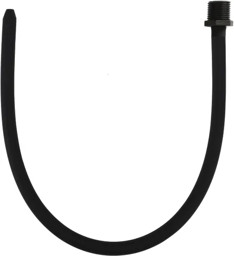 Vista 3 de Accesorio de enema con boquilla de silicona reutilizable, ducha con manguera negra (24.9 cm)