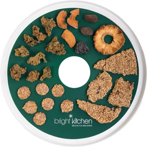 Vista 2 de 6 hojas deshidratadoras planas de silicona para deshidratadores redondos no tóxicos Nesco, forro de alfombrilla circular, reutilizable, flexible