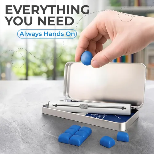 Vista 5 de Kit de limpieza para Airpod + herramienta de limpieza Pro - Compatible con kit de limpieza de auriculares para iPhone, kit de limpieza para iPhone