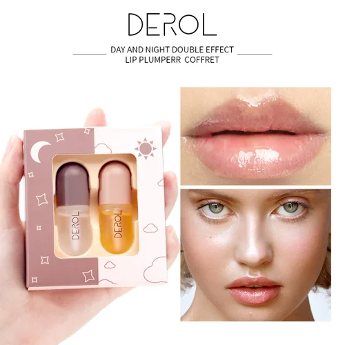 Vista 3 de Juego de relleno de labios, suero natural para el cuidado de los labios, máscara de labios, brillo de labios, potenciador de labios para más