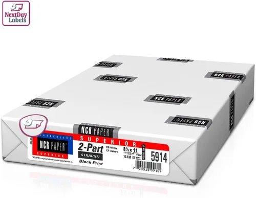 Vista 16 de NextDayLabels Papel NCR autocopiador, 2 partes inversas #5887, 8.5 x 11 2 Parte - Inversa