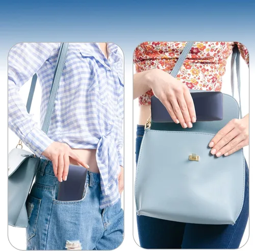 Vista 4 de SMARTTOP Estuche de lentes de carcasa rígida funda de vidrio con paño de limpieza, funda rígida para lentes para hombres y mujeres