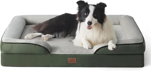 Vista 64 de Bedsure - Cama ortopédica para perros de tamaño grande - Cama impermeable para perros grandes y gatos, sofá de confort para perros con funda