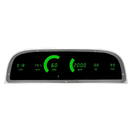 Vista 6 de Panel de repuesto digital LED compatible con Chevrolet Truck 1960-1963 Clúster de instrumentos de ajuste personalizado con medidores digitales