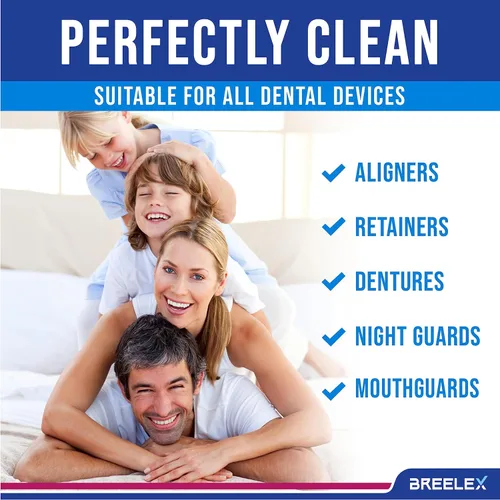 Vista 4 de Breelex Tabletas de limpieza de dentaduras postizas – 120 unidades, paquete de 1 – 4 meses de suministro y cuidado de la dentadura – Tabletas