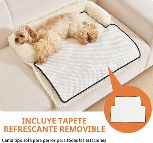 Vista 2 de HAOMAIJIA Cama Sofá para Perros Pequeños, Fundas Antideslizantes para Sofá de Mascotas, Protector de Funda de Sofá Grueso Suave Lavable para Perros