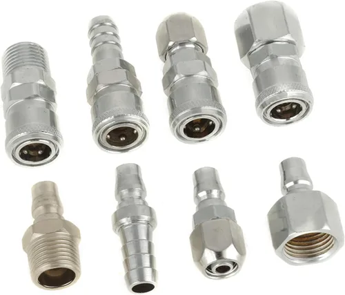 Vista 5 de Conector de acoplamiento S 8 unids Bsp 1/2 manguera neumática compresor de aire acoplador rápido enchufe enchufe conector conjunto