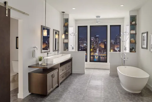 Vista 6 de Delta Faucet Ara 17 Series - Kit de moldura de válvula desviadora integrada de 6 ajustes, kit de moldura de válvula desviadora dorada, kit de Bronce