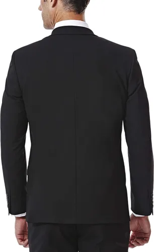 Vista 3 de J. M. Haggar - Abrigo de 4 vías elástico sólido con 2 botones y ajuste delgado para un abrigo separado con pantalones separados